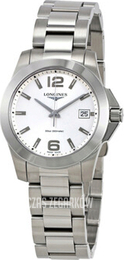 Longines Conquest Srebrny/Stal Ø34 mm L3.377.4.76.6