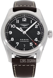 Longines Spirit Czarny/Skóra Ø37 mm L3.410.4.53.0