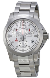 Longines Conquest Srebrny/Stal Ø41 mm L3.700.4.76.6
