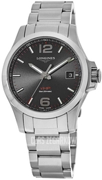 Longines Conquest Czarny/Stal Ø41 mm L3.716.4.56.6