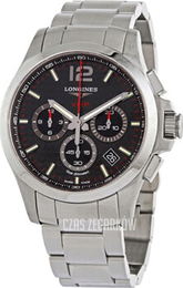 Longines Conquest V.H.P. Czarny/Stal Ø42 mm L3.717.4.66.6