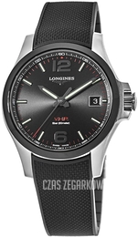 Longines Conquest V.H.P. Czarny/Guma Ø41 mm L3.719.4.56.9