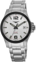 Longines Conquest V.H.P. Srebrny/Stal Ø41 mm L3.719.4.76.6