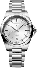 Longines Conquest Srebrny/Stal Ø38 mm L3.720.4.72.6