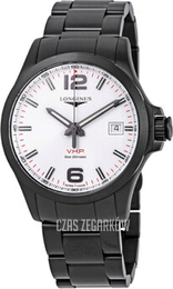 Longines Conquest V.H.P. Srebrny/Stal Ø43 mm L3.726.2.76.6