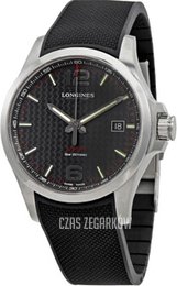 Longines Conquest V.H.P Czarny/Guma Ø43 mm L3.726.4.66.9