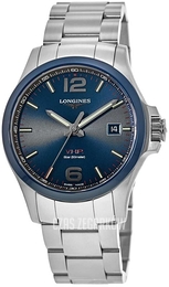 Longines Conquest V.H.P. Niebieski/Stal Ø43 mm L3.729.4.96.6