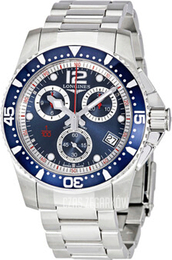 Longines HydroConquest Niebieski/Stal Ø41 mm L3.743.4.96.6