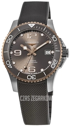 Longines HydroConquest Szary/Guma Ø39 mm L3.780.3.78.9