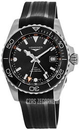 Longines Hydroconquest Czarny/Guma Ø41 mm L3.790.4.56.9