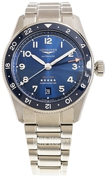 Longines Spirit Zulu Time Niebieski/Stal Ø39 mm L3.802.4.93.6
