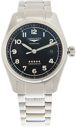 Longines Spirit Prestige Czarny/Stal Ø40 mm L3.810.4.53.9