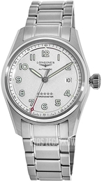 Longines Spirit Srebrny/Stal Ø40 mm L3.810.4.73.6