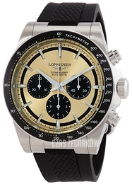 Longines Conquest Żółte złoto/Guma Ø42 mm L3.835.4.32.9