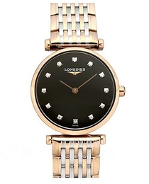 Longines La Grande Classique De Longines Czarny/Stal w kolorze różowego złota Ø24 mm L4.209.1.57.7