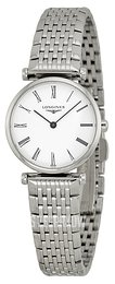 Longines Grande Classique Biały/Stal Ø24 mm L4.209.4.11.6