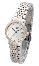Longines Elegant Biały/Stal Ø25.5 mm L4.309.5.88.7