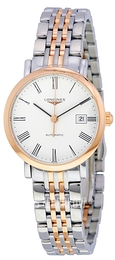 Longines Elegant Biały/18 karatowe różowe złoto Ø29 mm L4.310.5.11.7