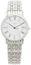 Longines Grande Classique Biały/Stal Ø30 mm L4.320.4.11.6