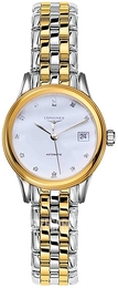 Longines Flagship Biały/Stal w odcieniu złota Ø30 mm L4.374.3.27.7