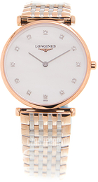 Longines La Grande Classique De Longines Biały/Stal w kolorze różowego złota Ø29 mm L4.512.1.97.7
