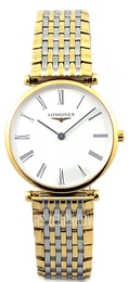 Longines Grande Classique Biały/Stal w odcieniu złota Ø29 mm L4.512.2.11.7