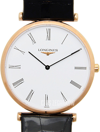 Longines Grande Classique Biały/Skóra Ø33 mm L4.709.1.91.2