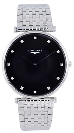 Longines Grande Classique Czarny/Stal Ø37 mm L4.766.4.58.6