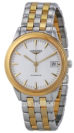 Longines Grande Classique Biały/Stal w odcieniu złota Ø35.6 mm L4.774.3.22.7
