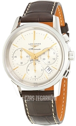 Longines Heritage Srebrny/Skóra Ø40 mm L4.796.4.78.2