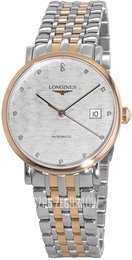 Longines Elegant Srebrny/18 karatowe różowe złoto Ø37 mm L4.810.5.77.7