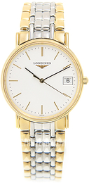 Longines Presences Biały/Stal w odcieniu złota Ø33 mm L4.819.2.12.7