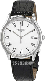 Longines Grande Classique Biały/Skóra Ø38.5 mm L4.859.4.11.2