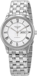 Longines Flagship Biały/Stal Ø38.5 mm L4.899.4.21.6