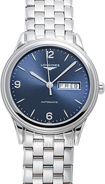 Longines Flagship Niebieski/Stal Ø38.5 mm L4.899.4.96.6