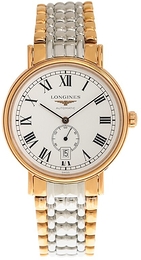 Longines Presence Biały/Stal w kolorze różowego złota Ø40 mm L4.905.1.11.7