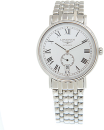 Longines Presence Biały/Stal Ø40 mm L4.905.4.11.6