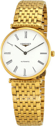 Longines Grande Classique Biały/Stal w odcieniu złota Ø36 mm L4.908.2.11.8