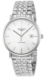 Longines Elegant Biały/Stal Ø39 mm L4.910.4.12.6