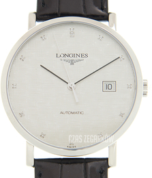 Longines Elegant Szary/Skóra Ø39 mm L4.910.4.77.2