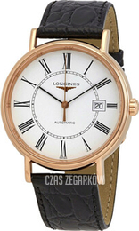 Longines Presence Biały/Skóra Ø40 mm L4.922.1.11.2