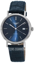 Longines Presence Niebieski/Skóra Ø40 mm L4.922.4.92.2