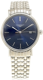 Longines Presence Niebieski/Stal Ø40 mm L4.922.4.92.6