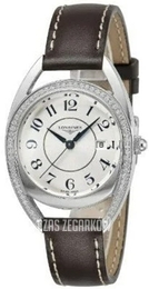 Longines Equestrian Biały/Skóra Ø30 mm L6.137.0.73.2