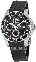 Longines Hydroconquest Czarny/Guma Ø41 mm L3.644.4.56.2