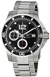 Longines Hydroconquest Czarny/Stal Ø41 mm L3.644.4.56.6