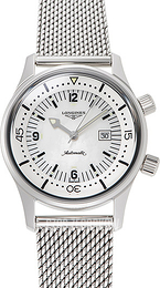 Longines Heritage Biały/Stal Ø36 mm L3.374.4.80.6