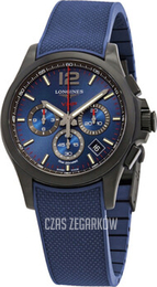 Longines Conquest V.H.P. Niebieski/Guma Ø42 mm L3.717.2.96.9