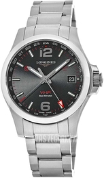 Longines Conquest V.H.P. Czarny/Stal Ø41 mm L3.718.4.56.6