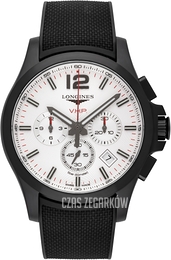 Longines Conquest V.H.P. Srebrny/Guma Ø44 mm L3.727.2.76.9